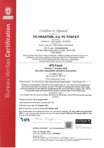 Certifikat IFS food